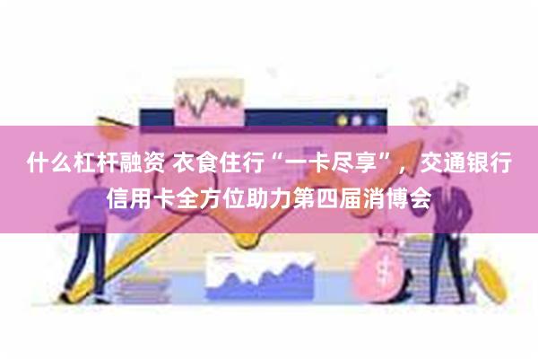 什么杠杆融资 衣食住行“一卡尽享”，交通银行信用卡全方位助力第四届消博会