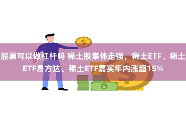 股票可以做杠杆吗 稀土股集体走强，稀土ETF、稀土ETF易方达、稀土ETF嘉实年内涨超15%