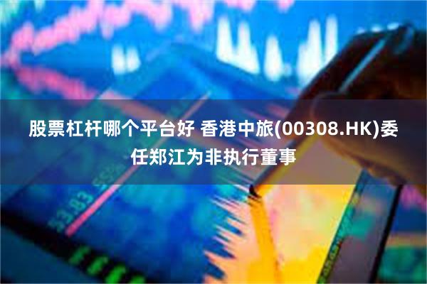 股票杠杆哪个平台好 香港中旅(00308.HK)委任郑江为非执行董事